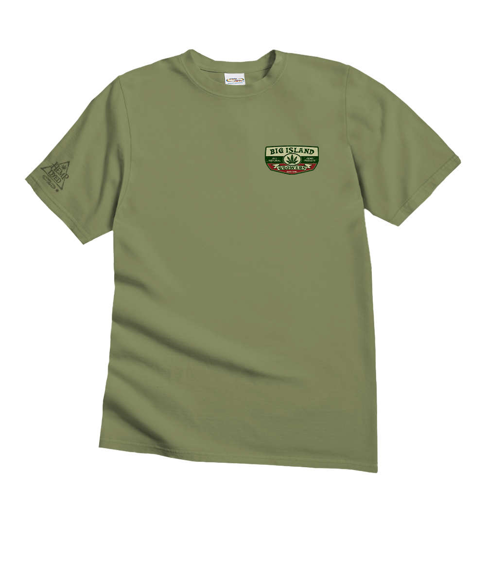 Big Island Growers - Hemp Dyed Short Sleeve Crewneck T-Shirt