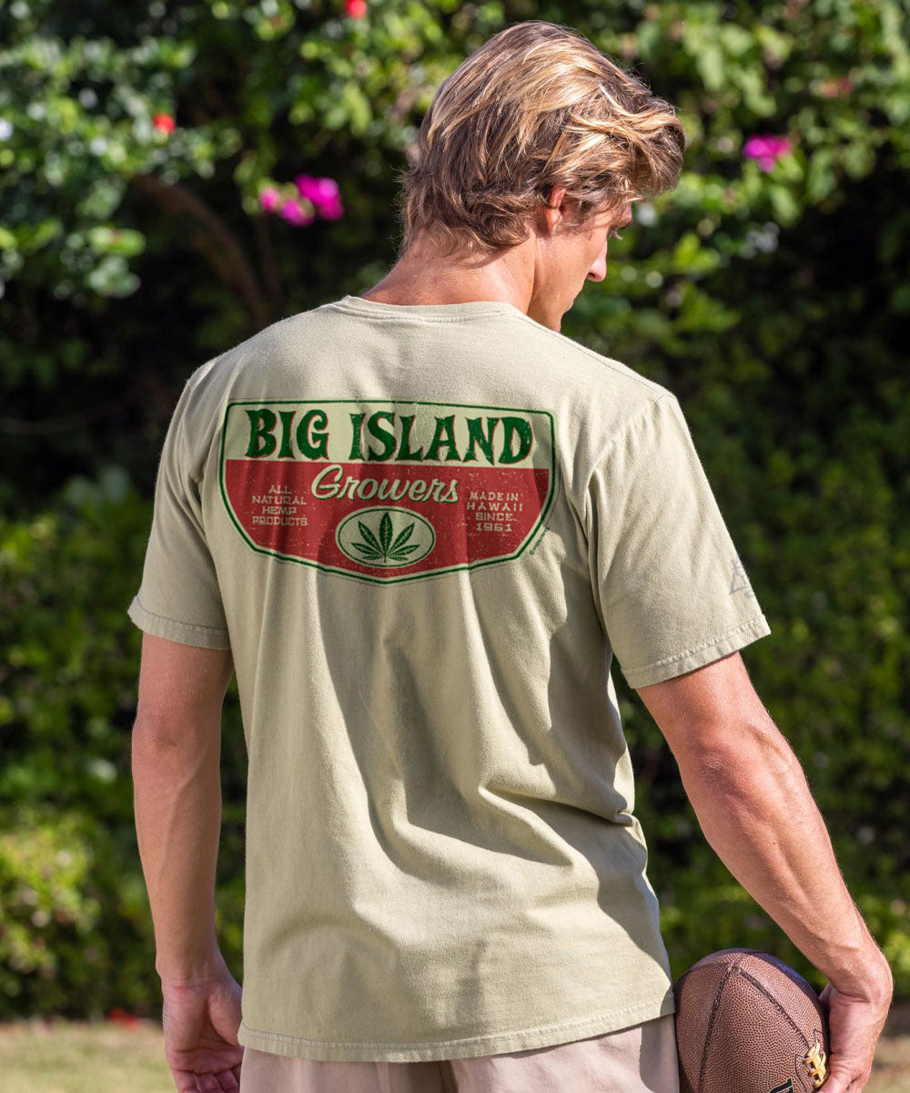 Big Island Growers - Hemp Dyed Short Sleeve Crewneck T-Shirt