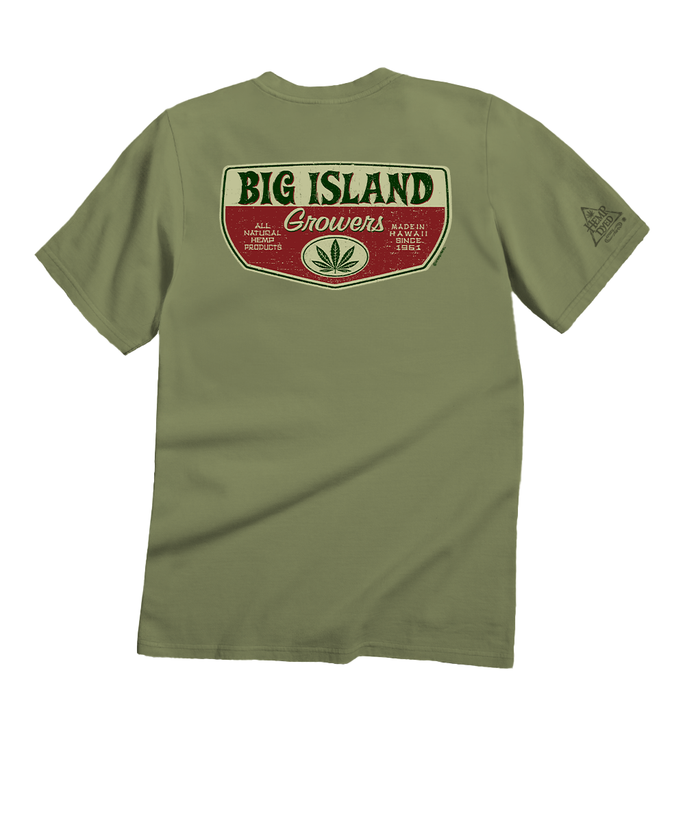 Big Island Growers - Hemp Dyed Short Sleeve Crewneck T-Shirt