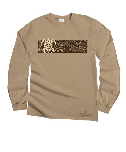 Teahi Band - Kona Coffee Dyed Long Sleeve Crewneck T-Shirt