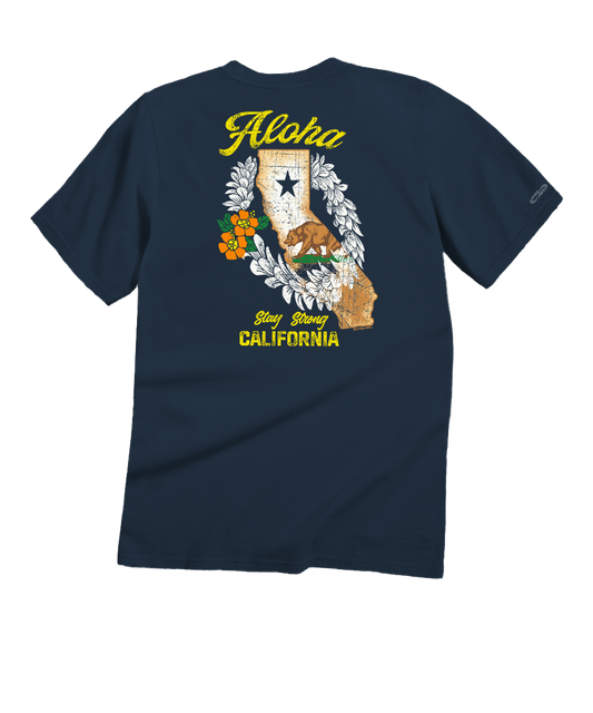 California Strong - Navy Short Sleeve Crewneck T-Shirt