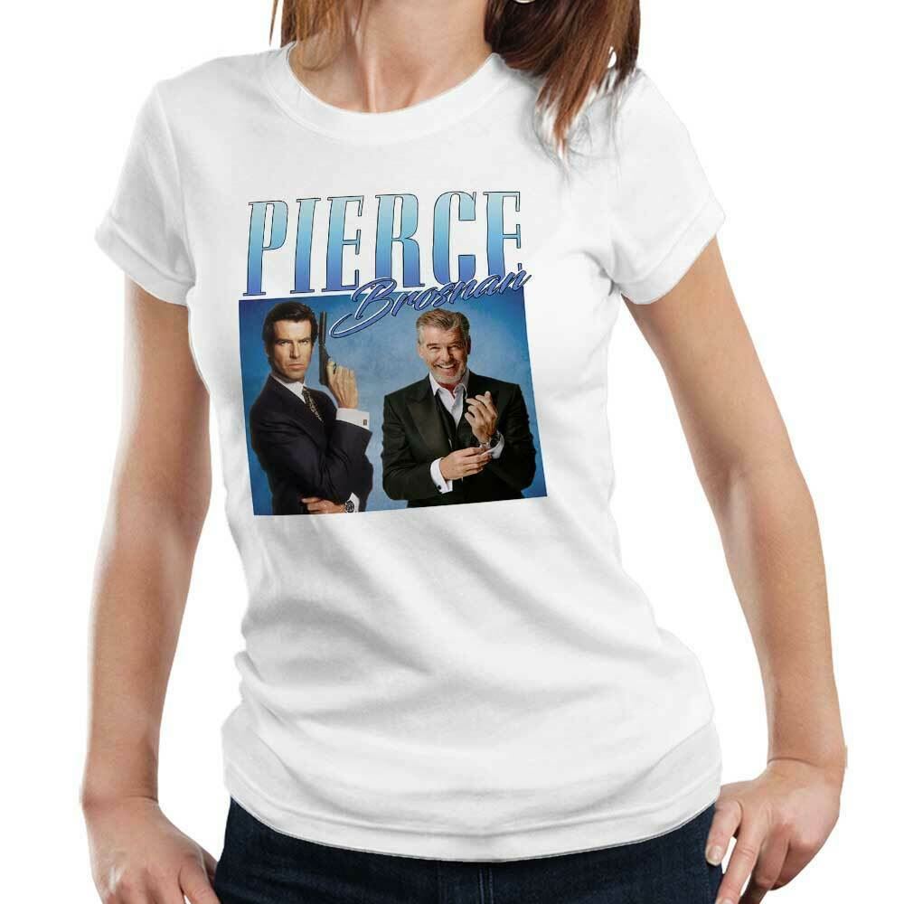 Pierce Brosnan Appreciation Tshirt Fitted Ladies