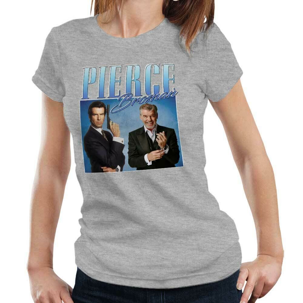 Pierce Brosnan Appreciation Tshirt Fitted Ladies