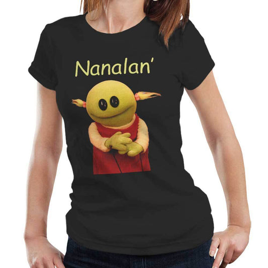 Nanalan Mona TShirt Semi Fitted Ladies Meme Cartoon Peepo Funny Cute