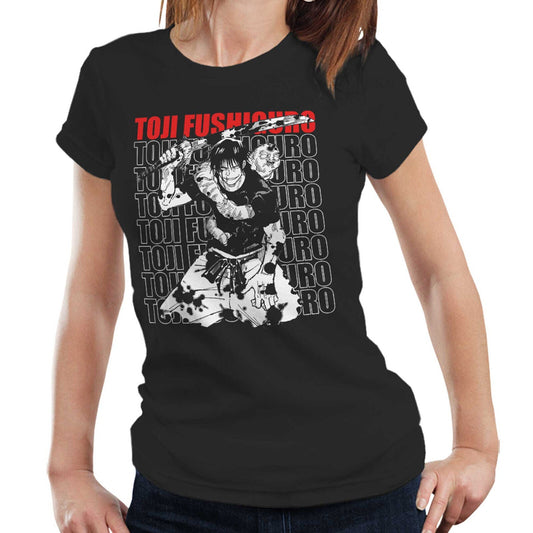 Toji Fushiguro Tshirt  Anime Semi Fitted Ladies