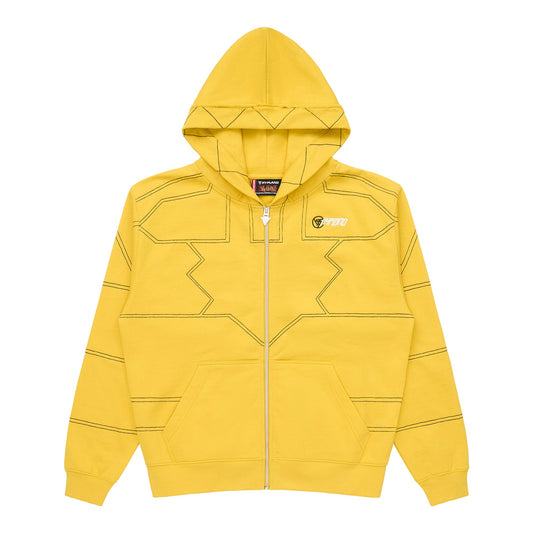 YUGIOH PUZZLE ZIP HOODIE (YELLOW)