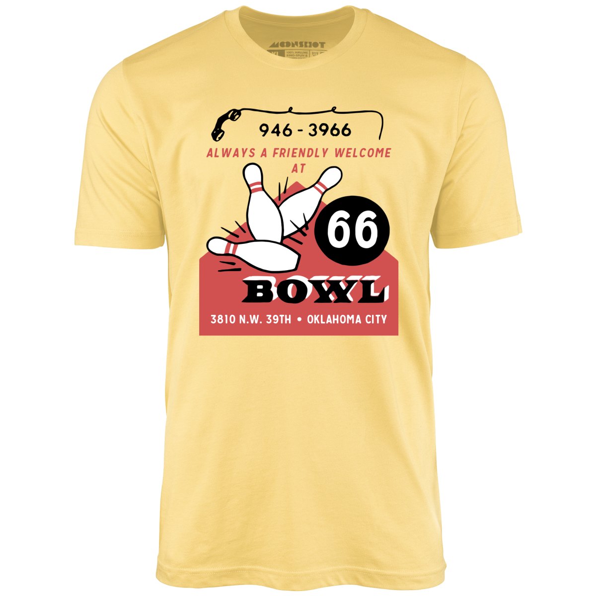 66 Bowl - Oklahoma City, OK - Vintage Bowling Alley - Unisex T-Shirt