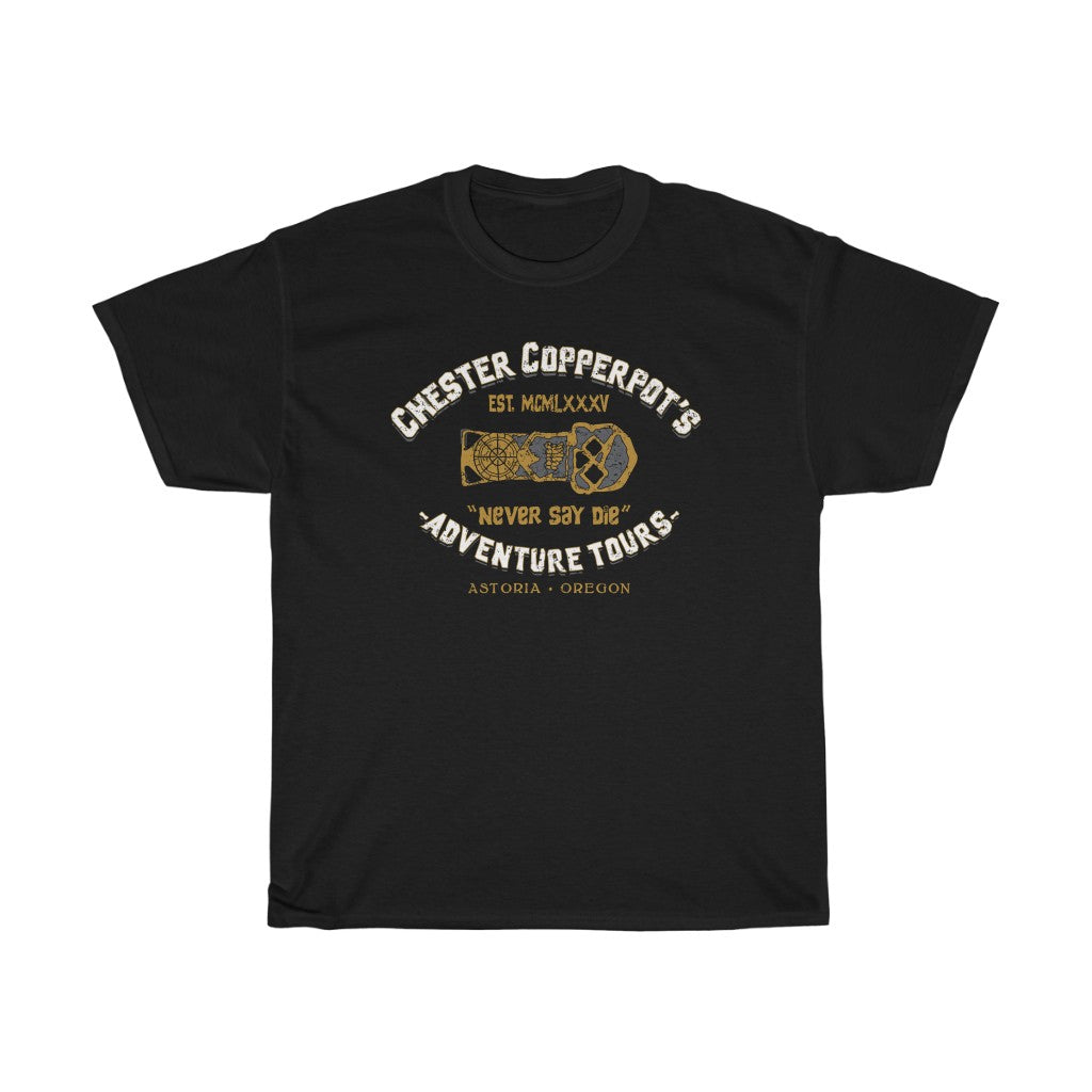 Chester Copperpot's Adventure Tours Men's Relaxed Fit Short Sleeve Tee
