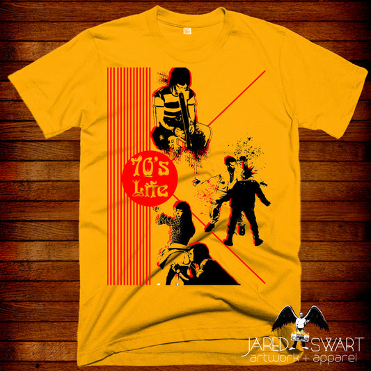 70's Life T-shirt Pee Chee parody