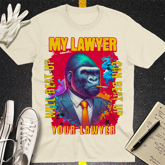 Gorilla Lawyer Showdown T-shirt