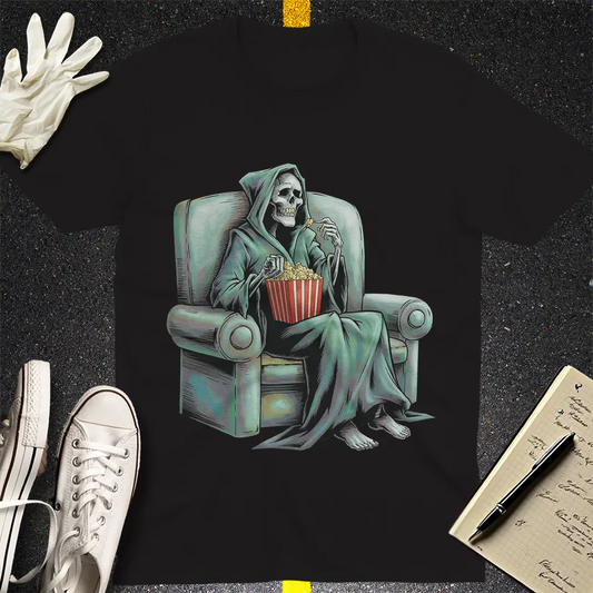 Grim Reaper Movie Night T-Shirt