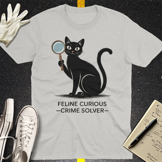 Feline Curious Crime Solver T-Shirt