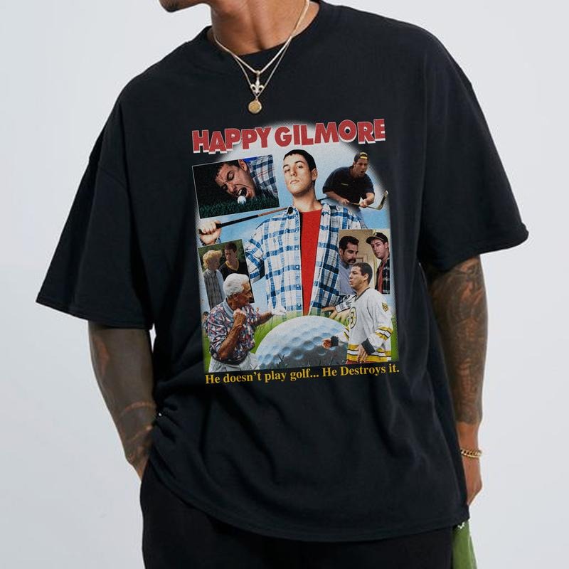 Ad4m Sandl4r Happy Gilmore Vintage Sweatshirt Tshirt, Ad4m Sandl4r Shirt, Ad4m Sandl4r Funny Shirt, Actors Tshirt, Graphic UNISEX Tee Classic Cotton Menswear Top
