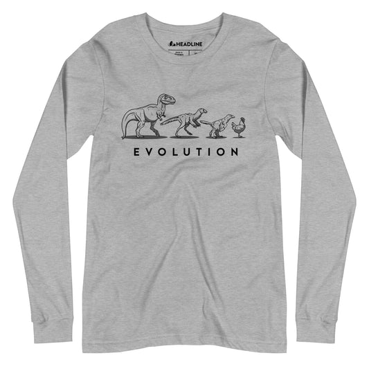 Unisex Evolution of the Dinosaur Long Sleeve T-Shirt