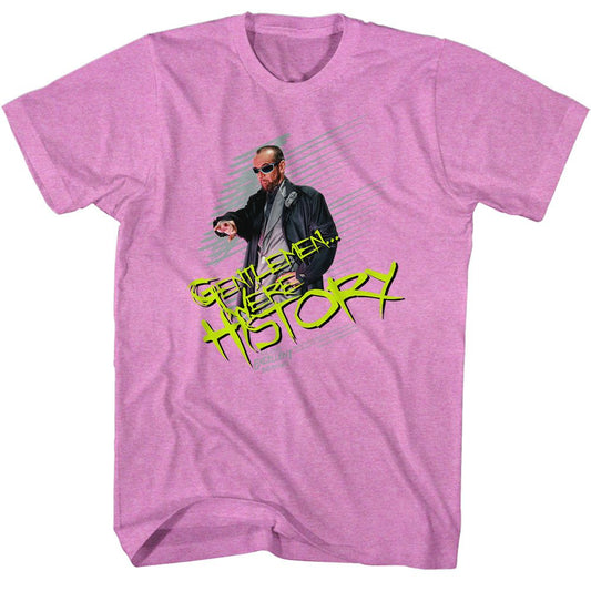 Bill And Ted - Gentlemen We're History - American Classics - Heather Purple Adult Short Sleeve T-Shirt