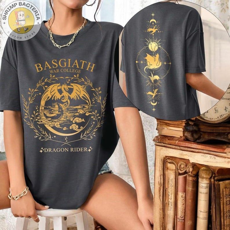 Basgiath War College T-shirt, Fourth Wing Shirt, Violet Sorrengail, Bookish Shirt, Xaden Riorson, Rebecca Yarros, Fantasy Book, Iron Flame