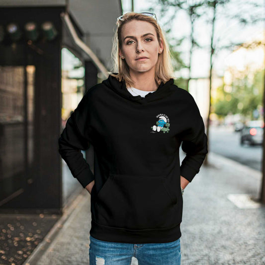 Â®Die SchlÃ¼mpfe Damen Hoodie "Grantln is mei Yoga"