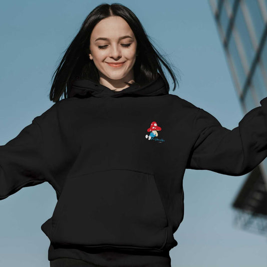 Â®Die SchlÃ¼mpfe Damen Hoodie "Do legst di nieda"