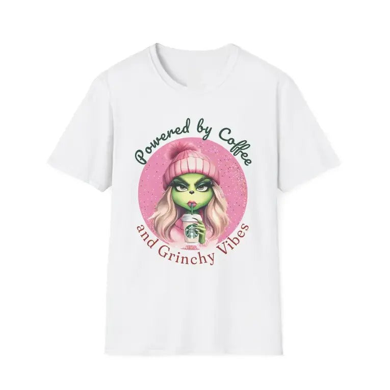 Boujeee Grinchhh Coffee T-Shirt, Funny Christmas Tee, Holiday Gift for Coffee Lovers