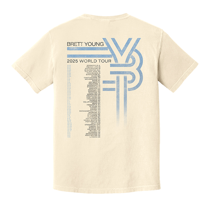 Brett Young / Aus Tour Tee (Ivory)