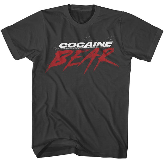 Cocaine Bear - Movie Logo Dark - American Classics - Solid Gray Adult Short Sleeve T-Shirt