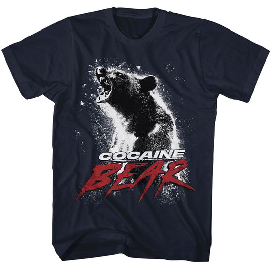 Cocaine Bear - Movie Poster Light - American Classics - Solid Blue Adult Short Sleeve T-Shirt