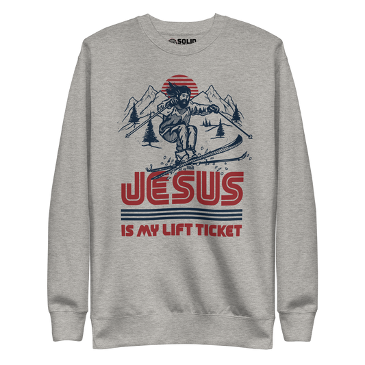 Unisex Jesus Is My Lift Ticket Classic Fleece Sweatshirt