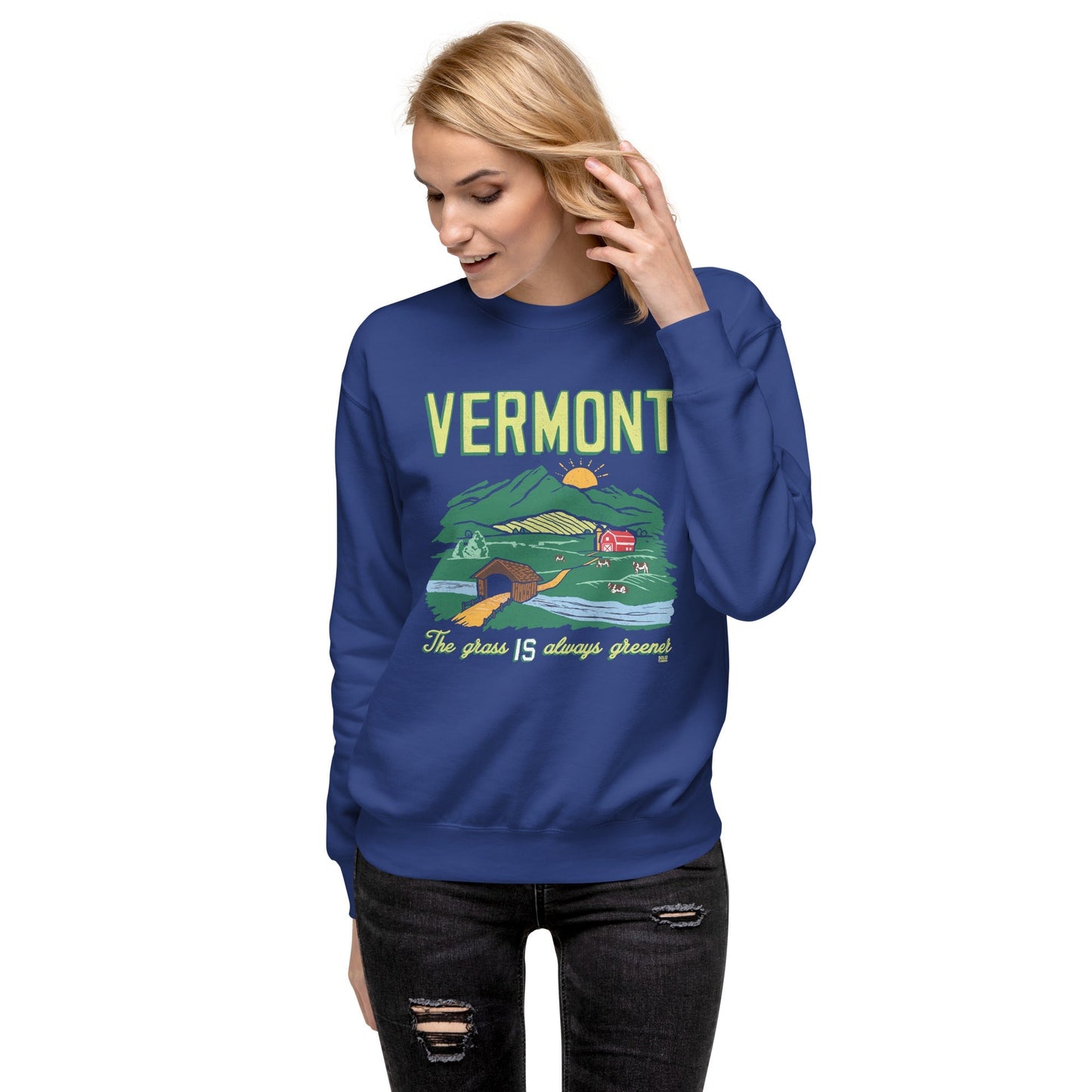 Unisex Vermont The Grass IS Always Greener Classic Fleece Sweatshirt