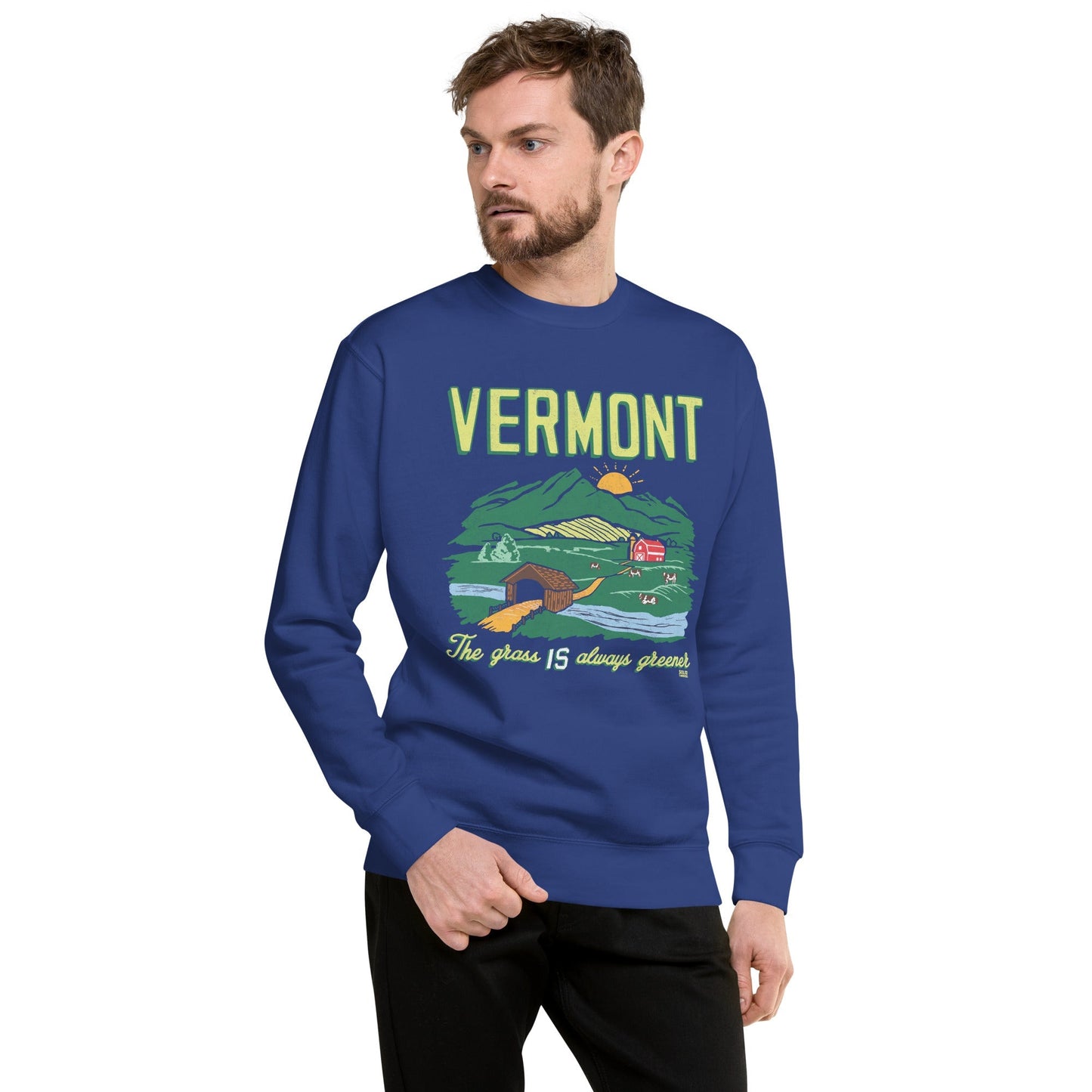 Unisex Vermont The Grass IS Always Greener Classic Fleece Sweatshirt