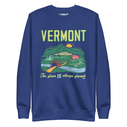 Unisex Vermont The Grass IS Always Greener Classic Fleece Sweatshirt