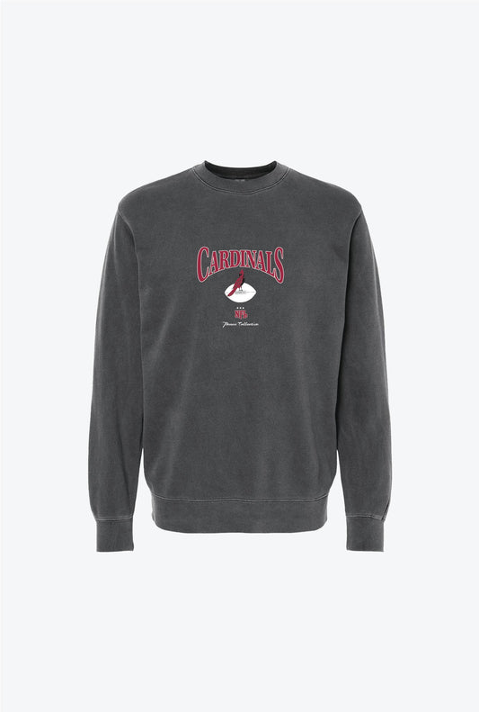 Arizona Cardinals Vintage Embroidered Crewneck - Black