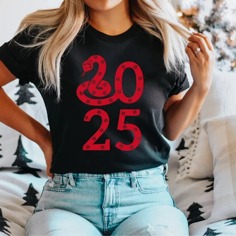 Chinese Snack 2025 T-Shirt, Chinese New Year Shirt, Happy New Year China Gift Tee, Chinese New Year Party Tee, Happy Chinese 2025 Short Sleeve.