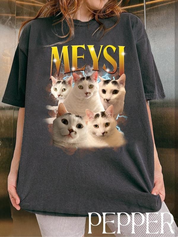 Custom Pet Photo Shirt | Personalized Cat Lover Tee | Perfect Gift for Cat Lovers