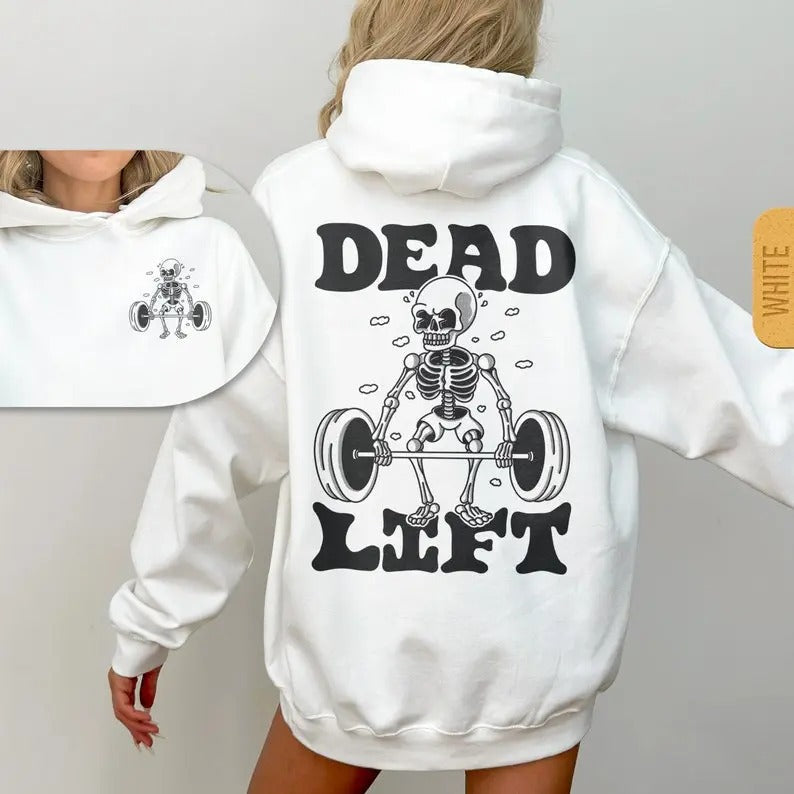 Dad Lift Skeleton Hoodie - Unisex Gym Pump Cover, Funny Workout Hoody, Weightlifting Retro Hooded Sweatshirt, Trendy Hoodie, Fitness Giftstyle{n002}2