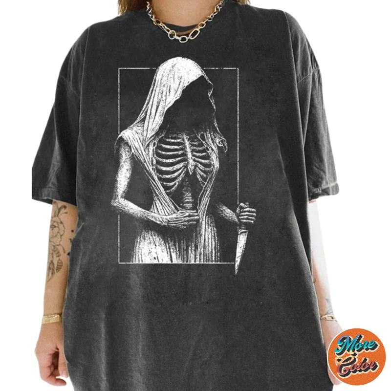 Dark Skull Movie Shirts, Cotton Unisex T-shirt, Crew Neck, Size S- 3XL, Menswear Top, Womenswear Top Underwear Streetwear