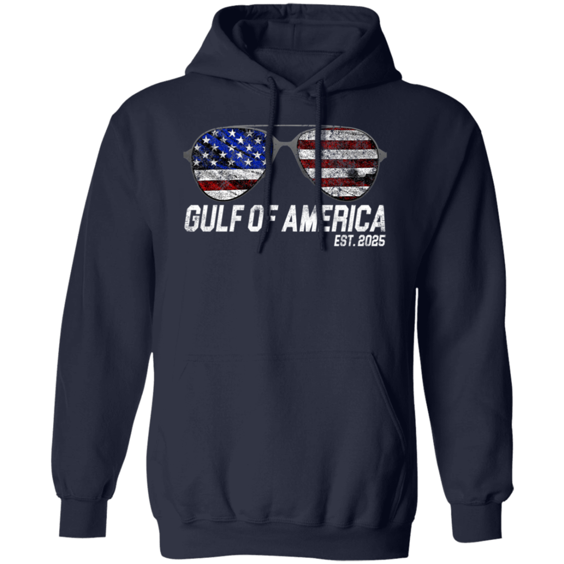 Gulf Of America Est 2025 Retro Vintage Sunglasses Hoodie