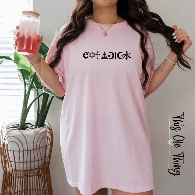'Eat WB shield D!ck' Hidden Message T-Shirt - Women'WB shield Casual Streetwear Summer Top graphic tees