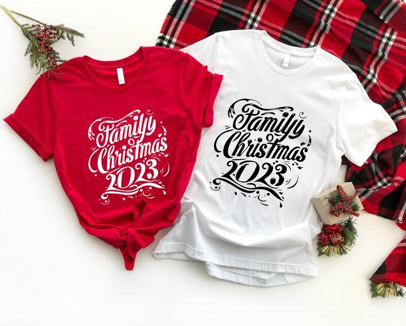 Family Christmas 2023 Shirt, Matching Family Christmas Party Tee, Big Family Reunion For Winter Holiday, Xmas Family Gathering T-Shirt.