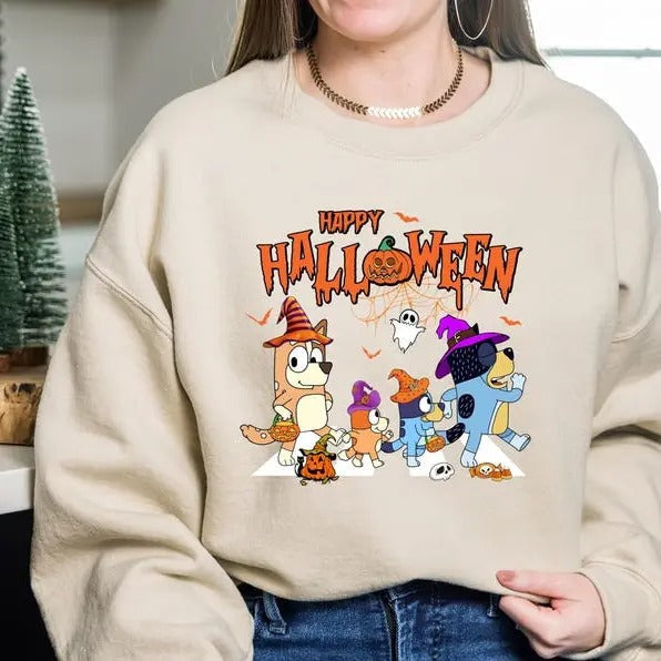 Family Matching Shirts, blue yye Halloween Shirt, Blue Dog Kids Shirt, Trick Or Treat Shirt, Happy Halloween Shirt, Halloween Tshirt