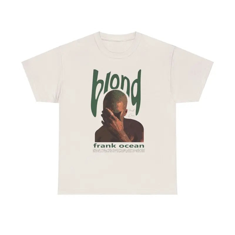 Frank Ocean Blond T shirt, Frank Ocean Graphic Tee, Frank Ocean Merch, Rap Shirt, BLONDE, Frank unisex gift, Frank Concert T-Shirt, Vintage, Full Colors, Full Sizes, Unisex Cotton Round Neck Tee