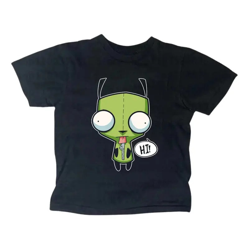Funny Cute Zim Baby Tee - Y2K Women Streetwear - Gothic Emo Girl Top - Scene Clothing 2000s - Gift For Girlfriend