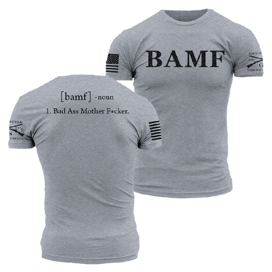 BAMF T-Shirt - Dark Heather Gray