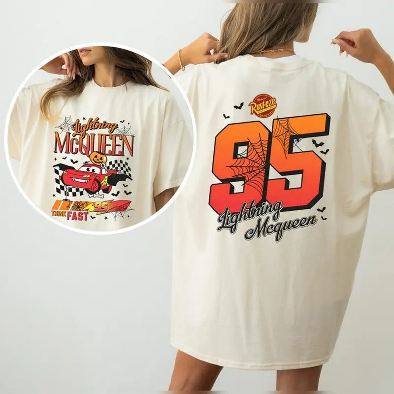 Halloween McQueeneee Shirt, Limited Cars Movie Tee Lightning McQueeneee Radiator Springs Shirts, halloween party