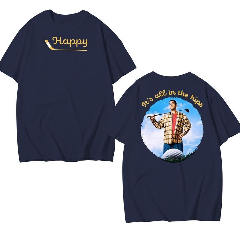 Happy Gilmore, Adam Sandler Golf Putting T-Shirt, Retro Vintage Shirt, Gift For Dad, Unisex, Movie, Funny Movie Shirt, Cotton Fabric Tee Comfortable