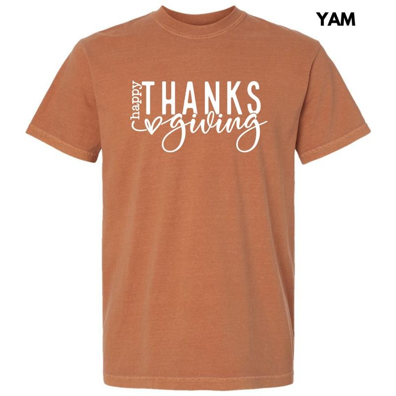 Happy Thanksgiving White T-Shirt 'NLB'