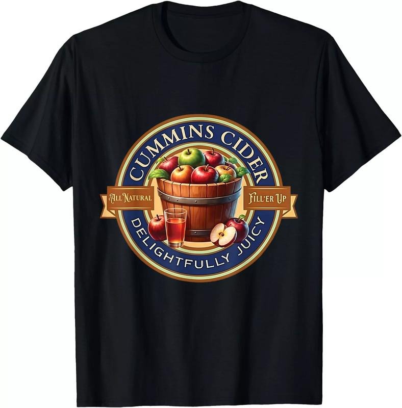 Haul Cummins Cider Men's Funny T-Shirt, Unique Humor T-Shirt, Cool Gift Idea, Trendy Casual Wear, Fun Apparel Tshirt