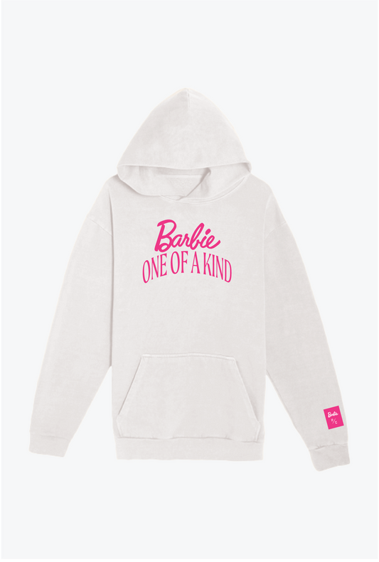 Barbie One Of A Kind Heavyweight Graphic Hoodie - White