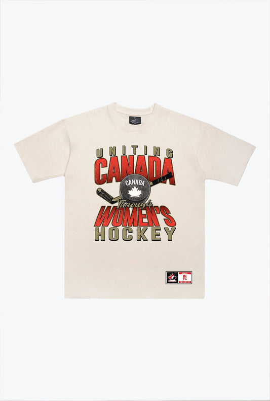 Hockey Canada Women's Tournament Heavyweight T-Shirt - Ivory