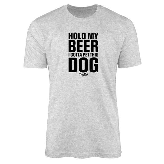Hold My Beer Premium Tee Heather Grey