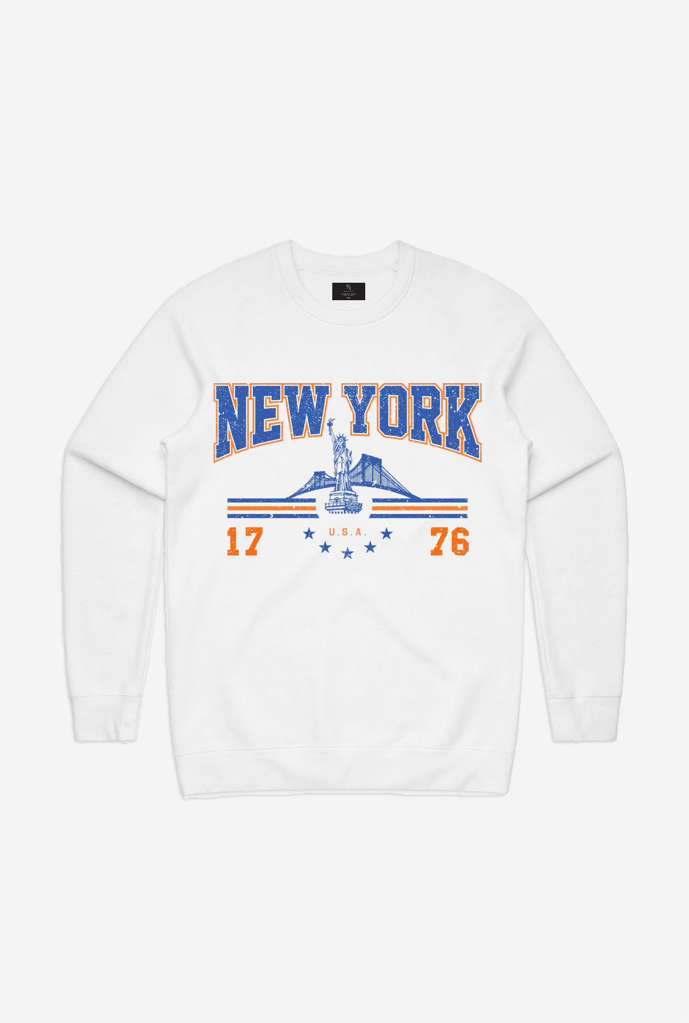 New York Vintage Crewneck - White